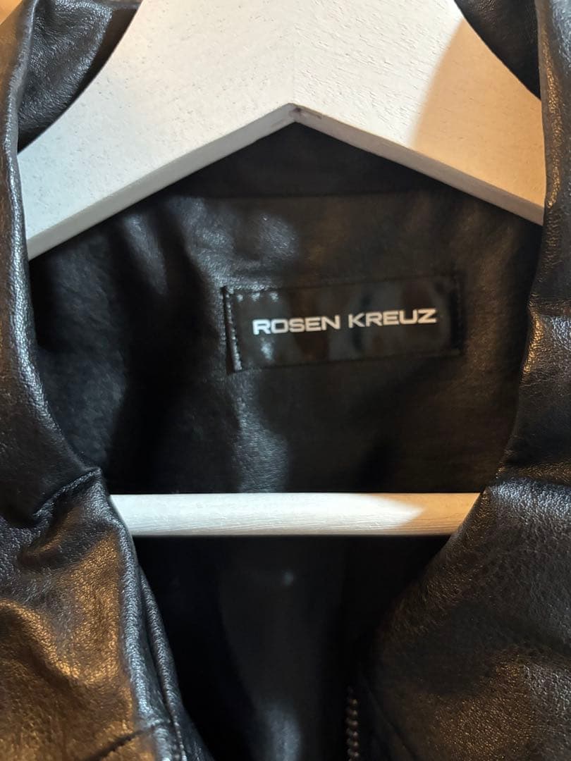 ROSENKREUZ ブラックレザーシングルライダース