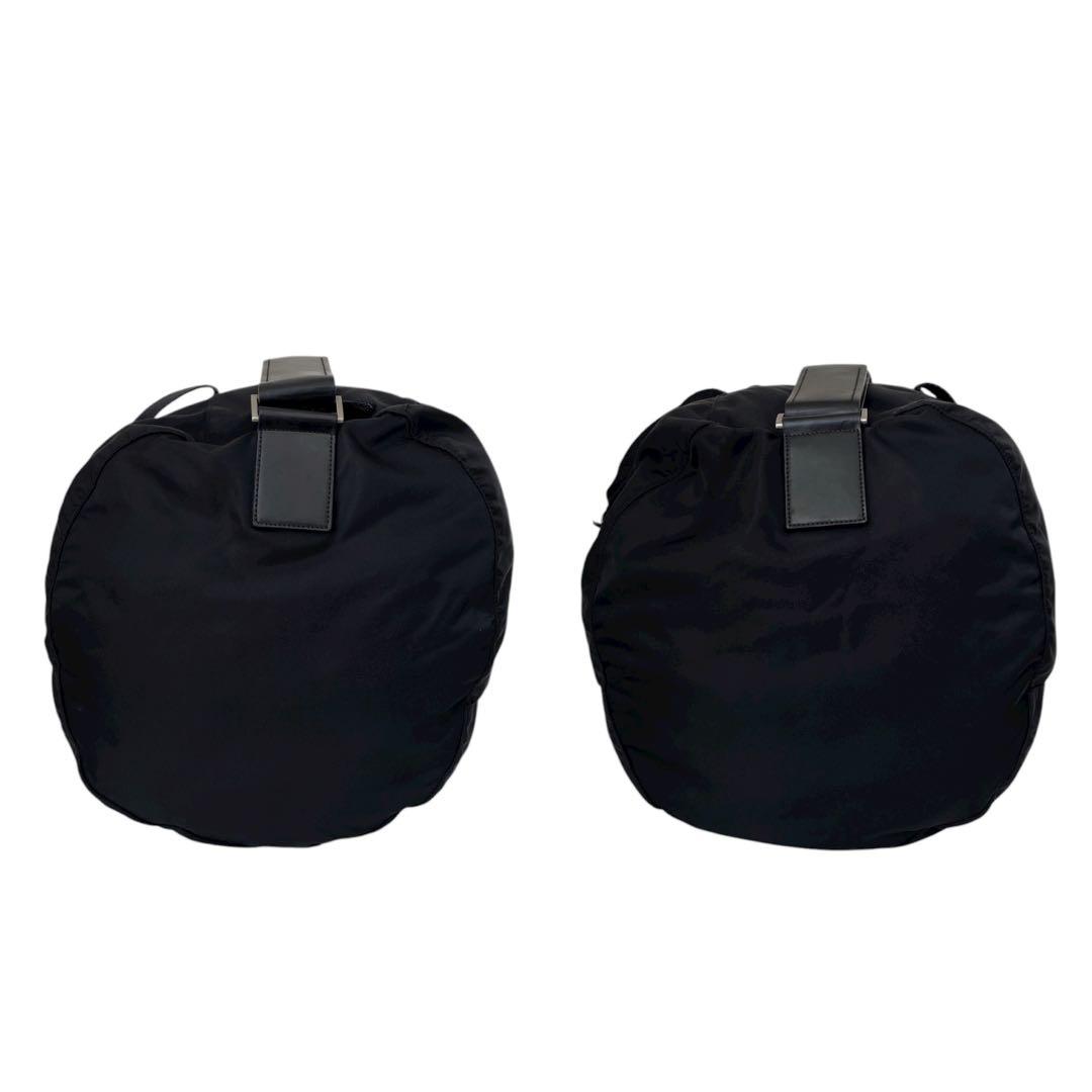 極美品　プラダ　三角ロゴ　ナイロン　ボストンバッグ　2way　ブラック　5084