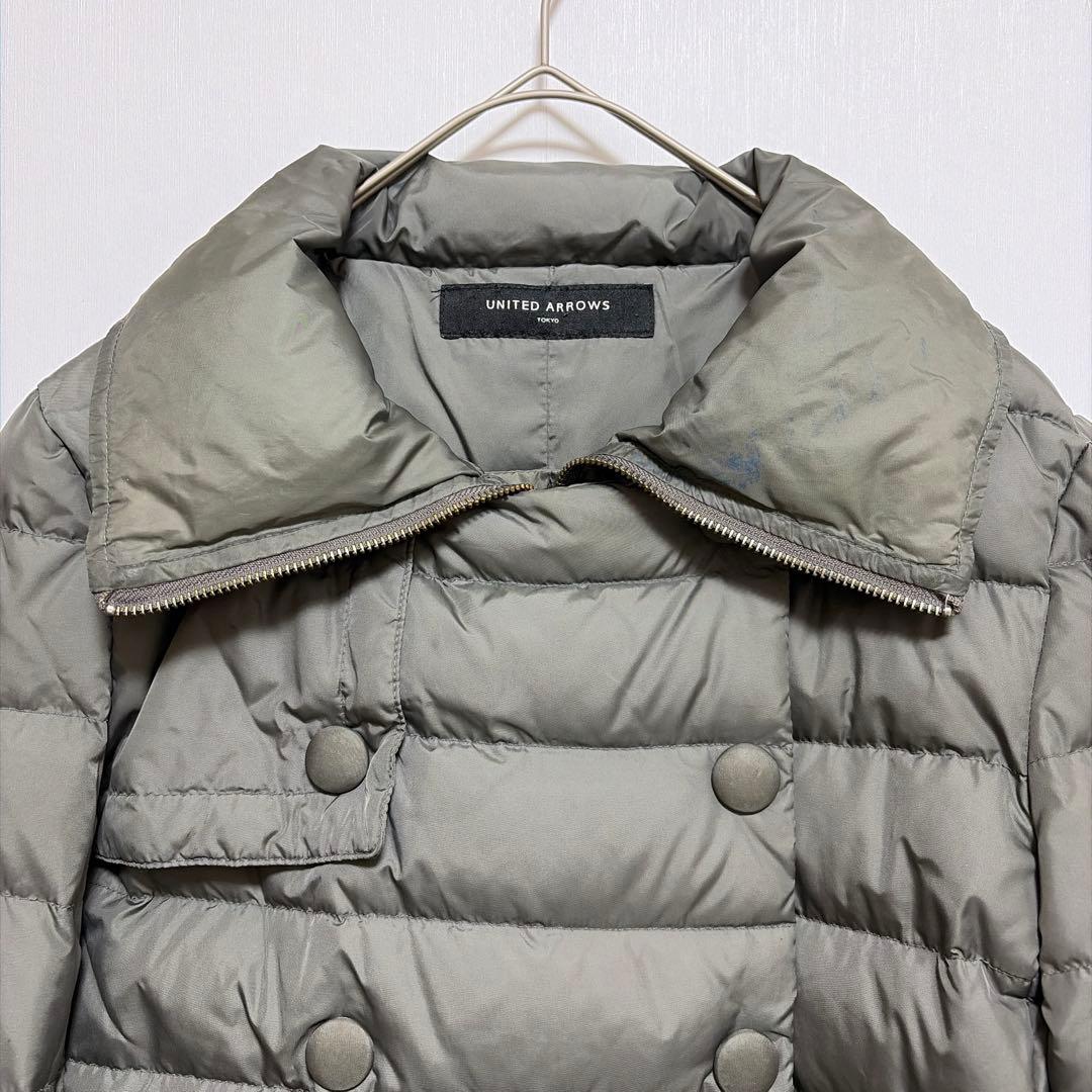 ユナイテッドアローズ ダウン コート レッキスラビット ファー 上質 高級 38
