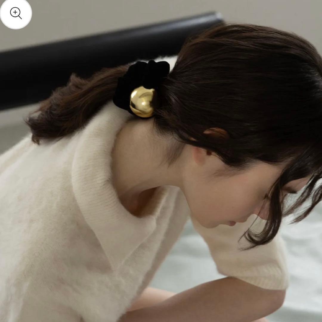 【新品】LOEM TOKYO ロエムトウキョウ　ブラックmoon シュシュ