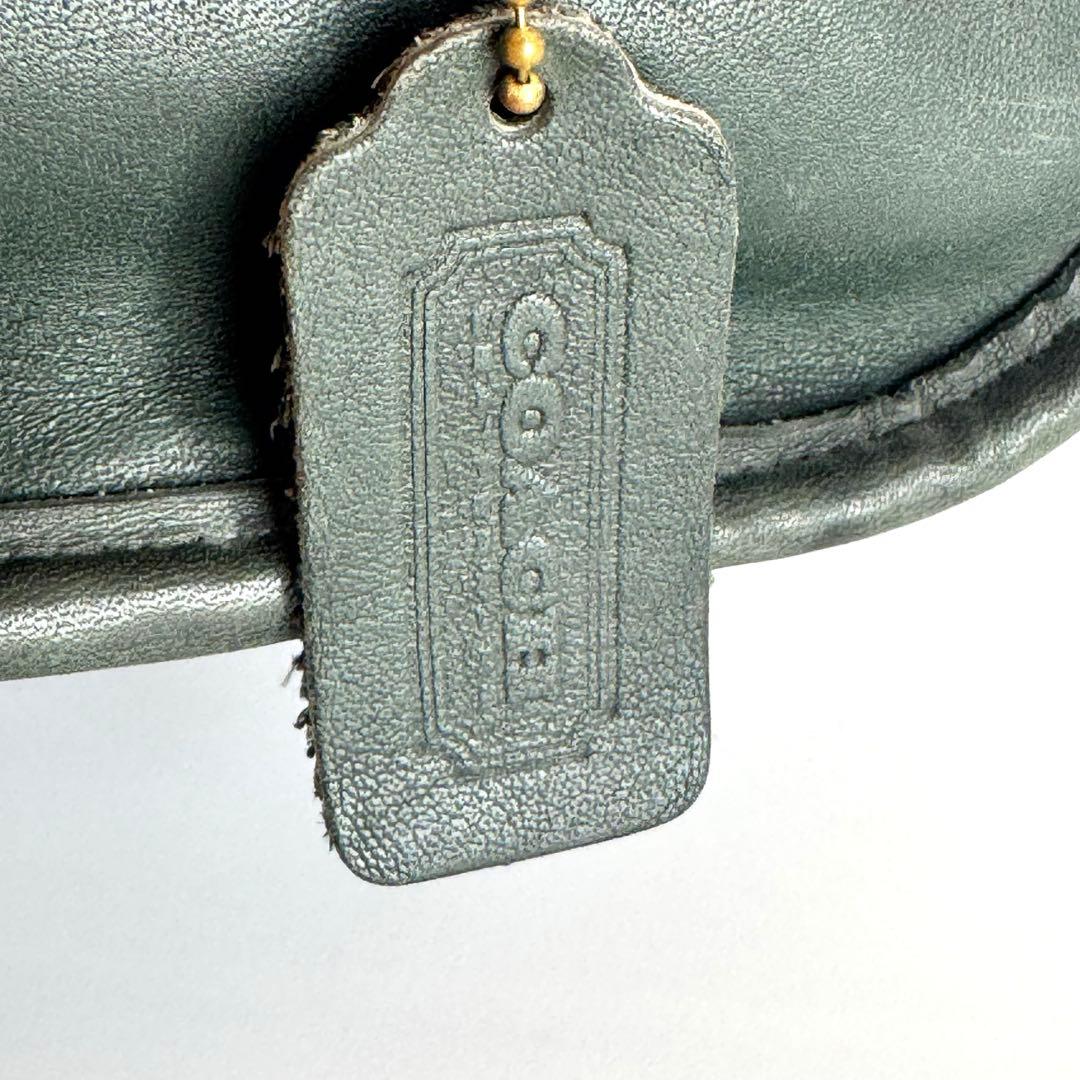 ✨希少色 ✨COACH ボストンバッグ ヴィンテージ グラブタンレザー 濃緑