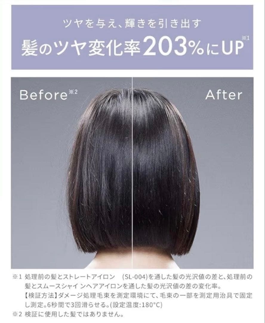 新品未開封 サロニア スムースシャイン ストレートアイロン グレー　2個セット