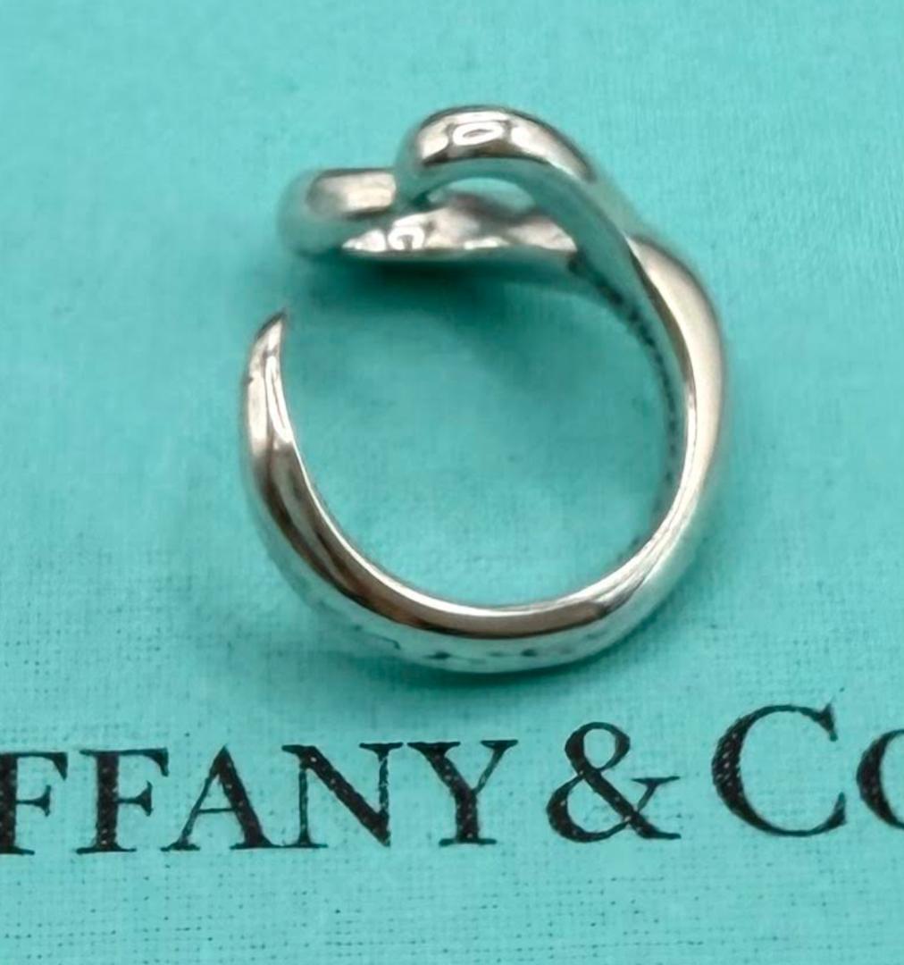 美品TIFFANY&Co. ティファニー オープンハートリングSV925 11号