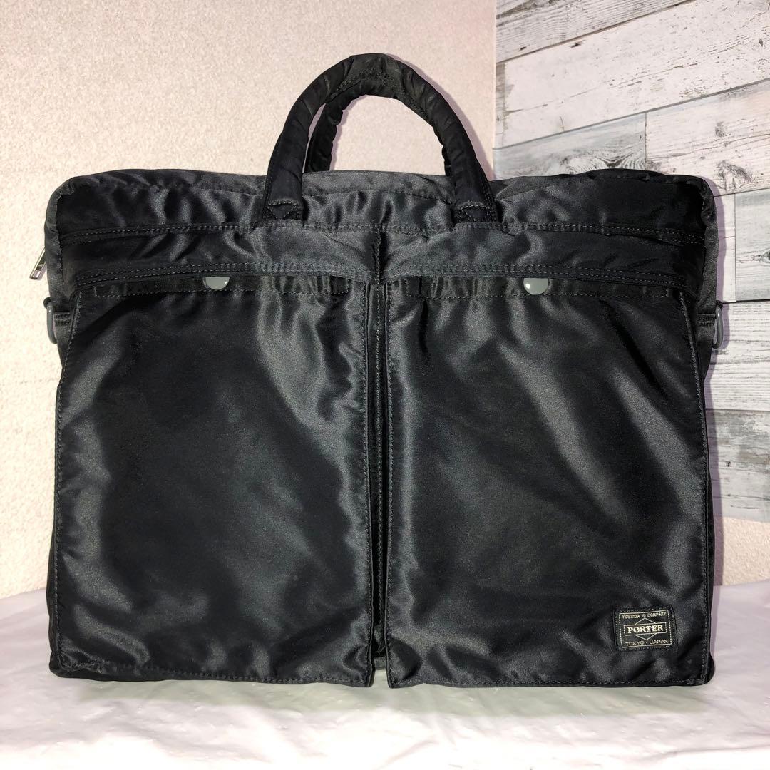 超美品✨廃盤 ポーター タンカー オーバーナイト 2way 2層 ブラック