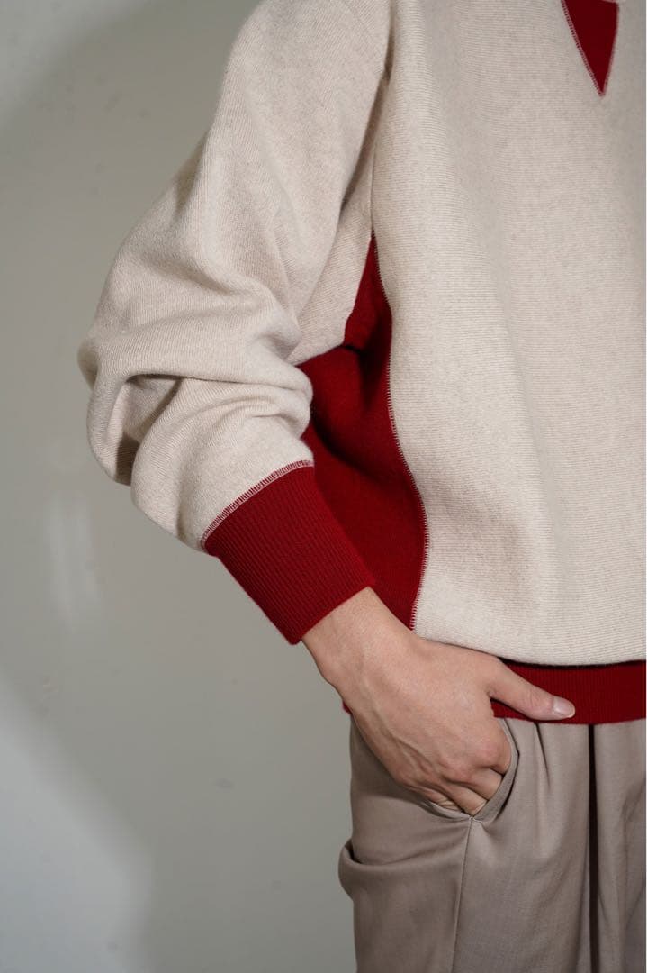 MEIAS カシミヤ100% スウェット　ニット　L カシミア