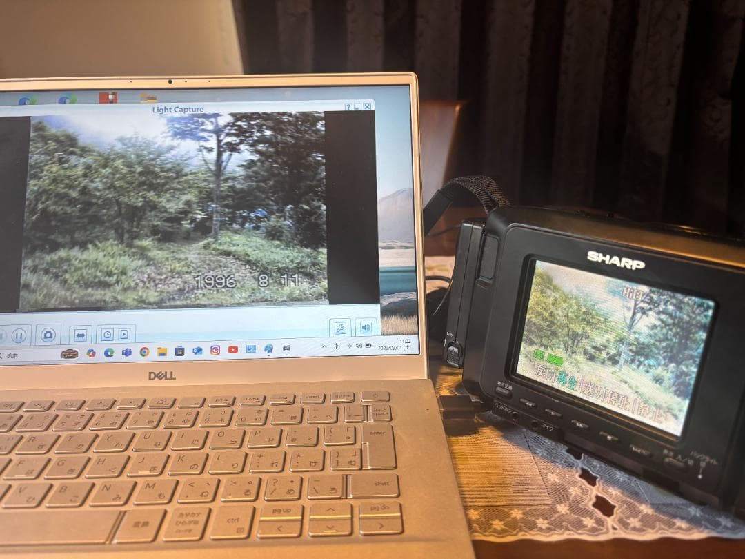 【再生OK】VL-HL15 シャープ Hi8mmビデオカメラ 8mm 224