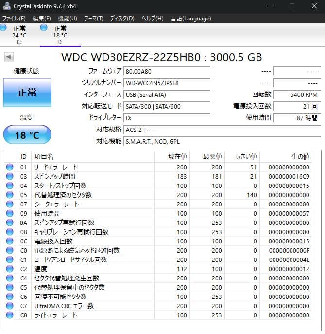 【ぱかやん】I-O DETA製 外付けハードディスク 3TB×2台 6TB