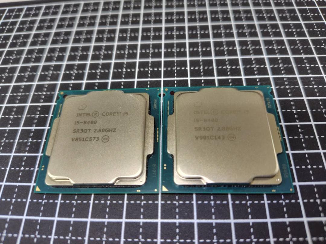 CPU Intel Core i5- 8400 2.80GHz 中古品×２個
