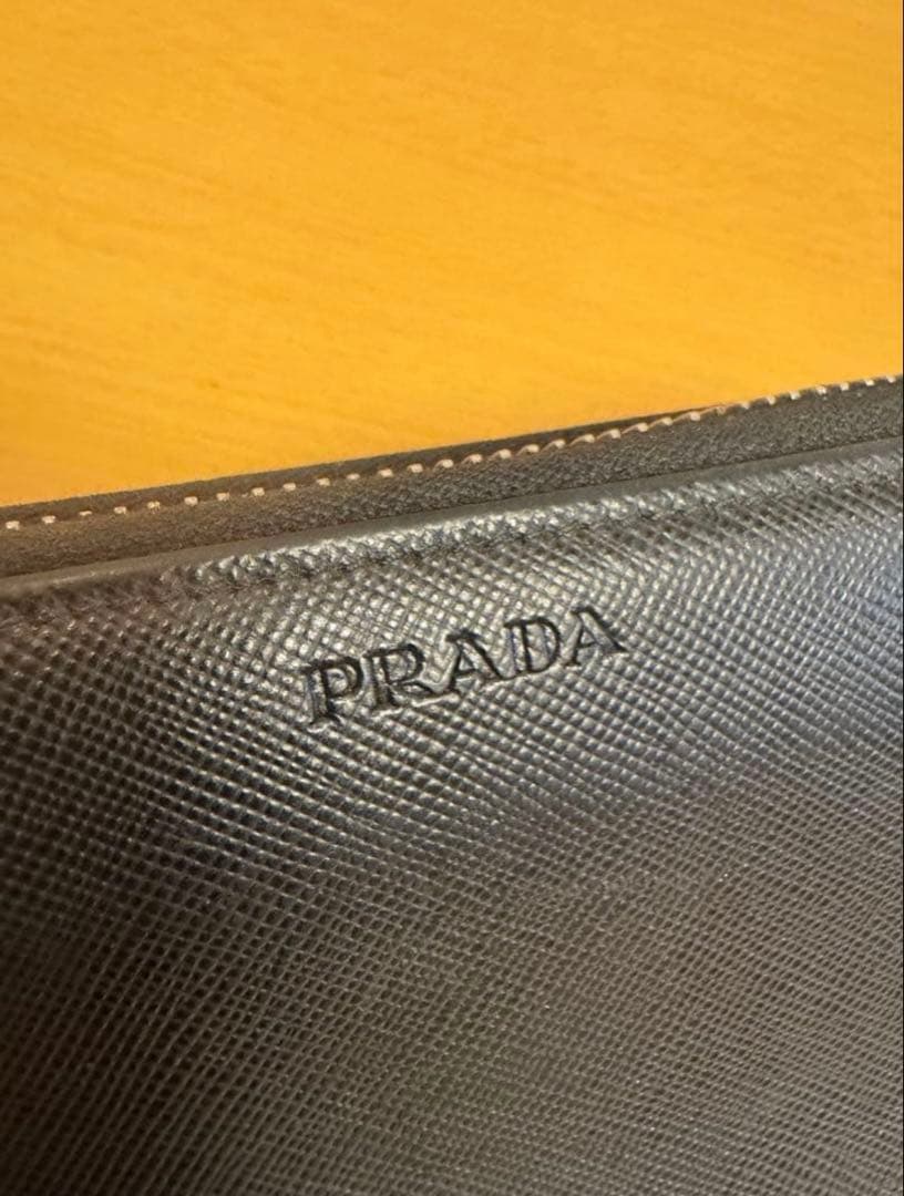 【正規品】PRADA プラダ サフィアーノレザー ラウンドファスナー 長財布