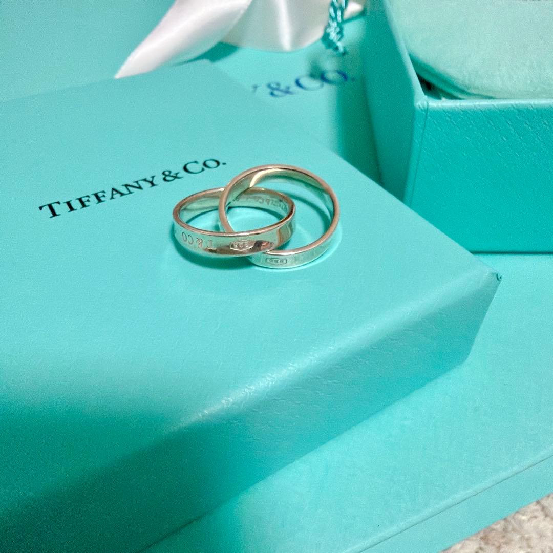 Tiffany シルバーリング　巾着、箱付き