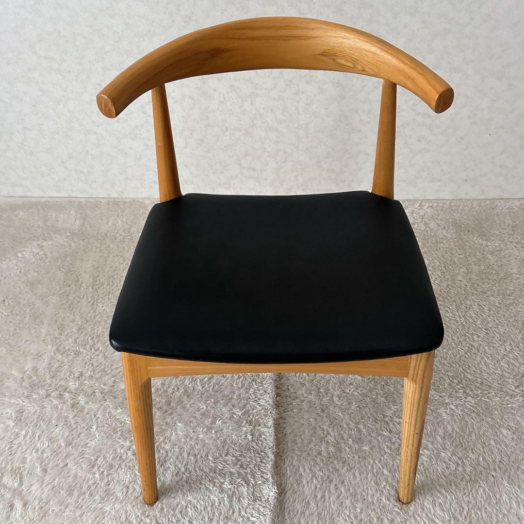 リプロダクト】ハンス・J・ウェグナー エルボ チェア スクエア ナチュラル