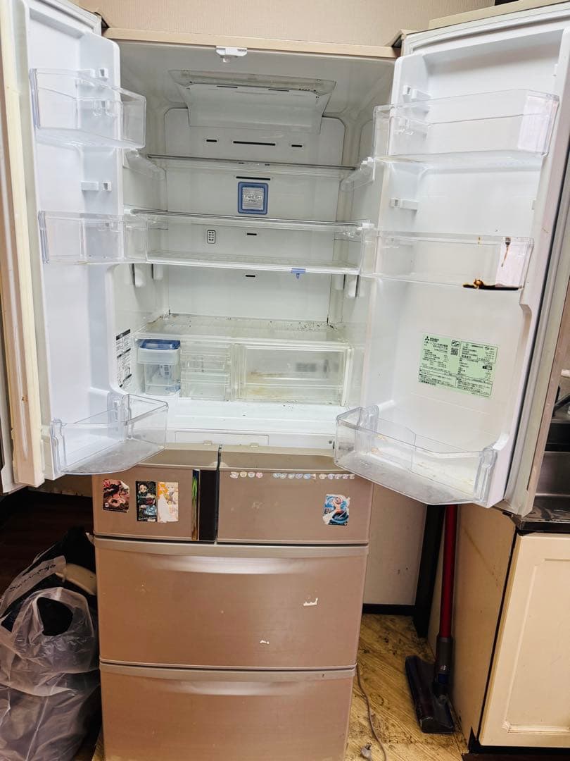 福岡発 三菱MITSUBISHI 冷凍　冷蔵庫 465L 6ドア 大容量　動作品