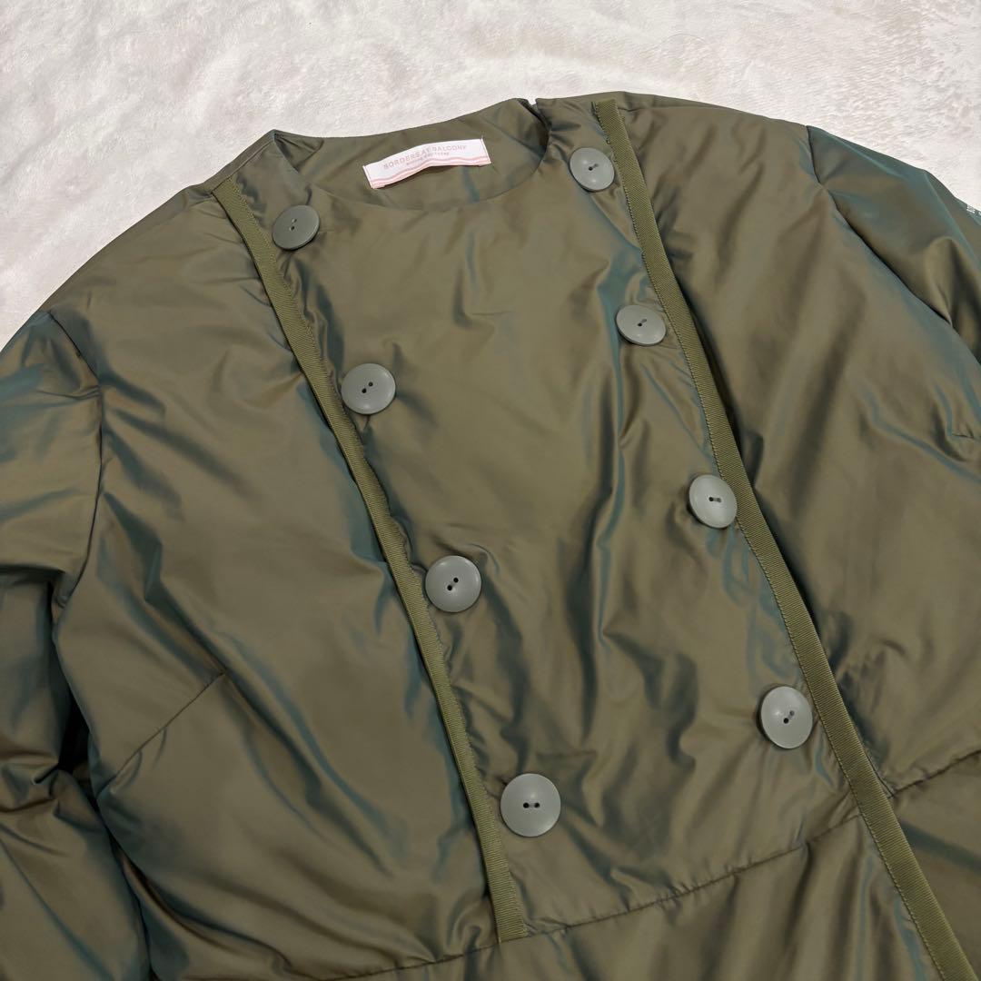 【未使用級】ボーダーズアットバルコニー　ダウンジャケット　カーキ