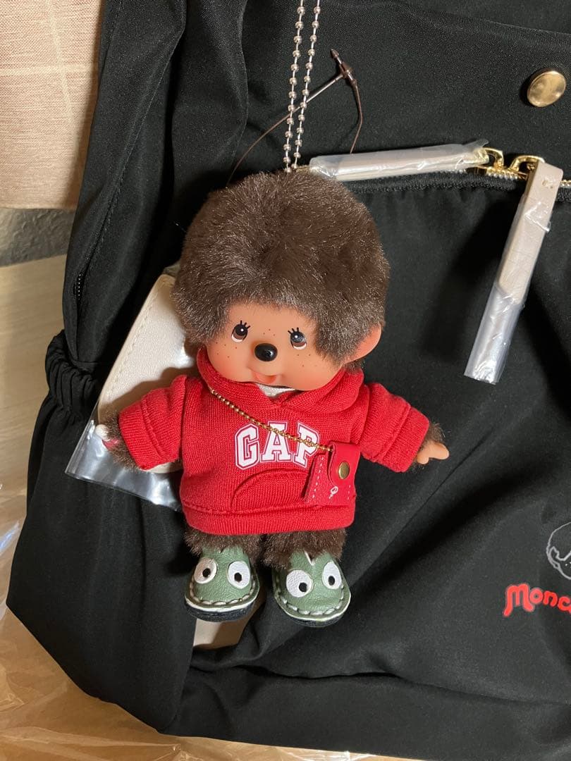 モンチッチリュック コラボ モンチッチ本体と洋服コーデ付き（新品タグ付き）