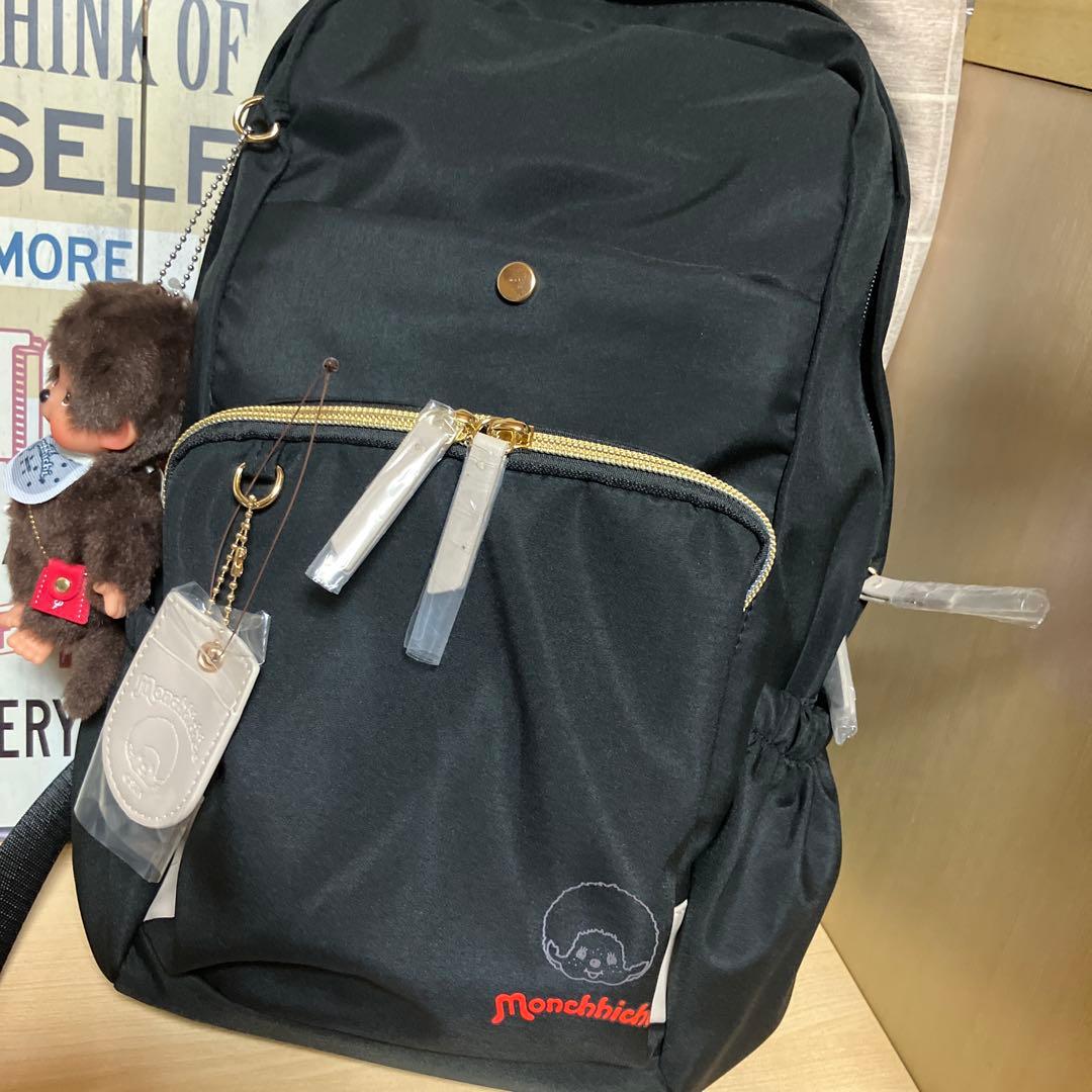 モンチッチリュック コラボ モンチッチ本体と洋服コーデ付き（新品タグ付き）