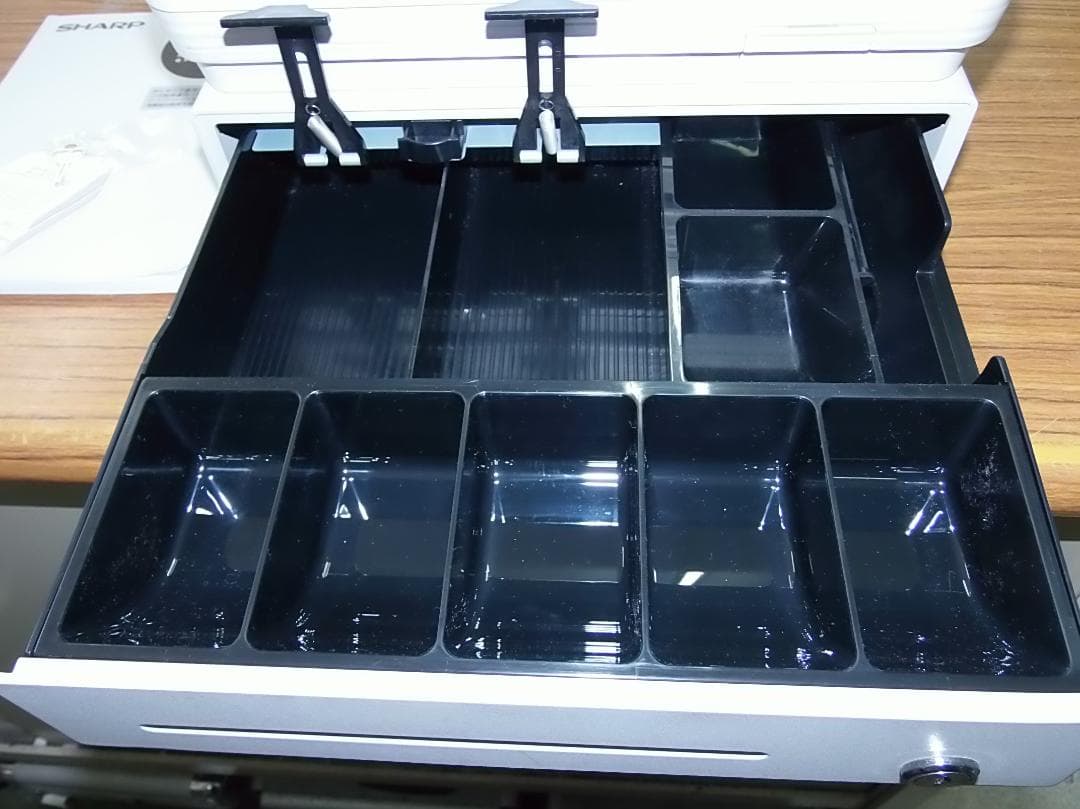 美品 設定無料 SHARP 電子レジスター XE-A207W-W 白 50505