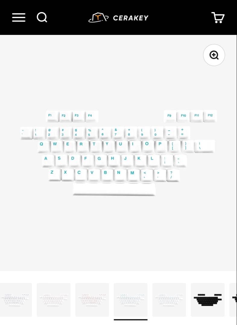 Cerakey｜セラミックキーキャップ V2 刻印あり A+B Set