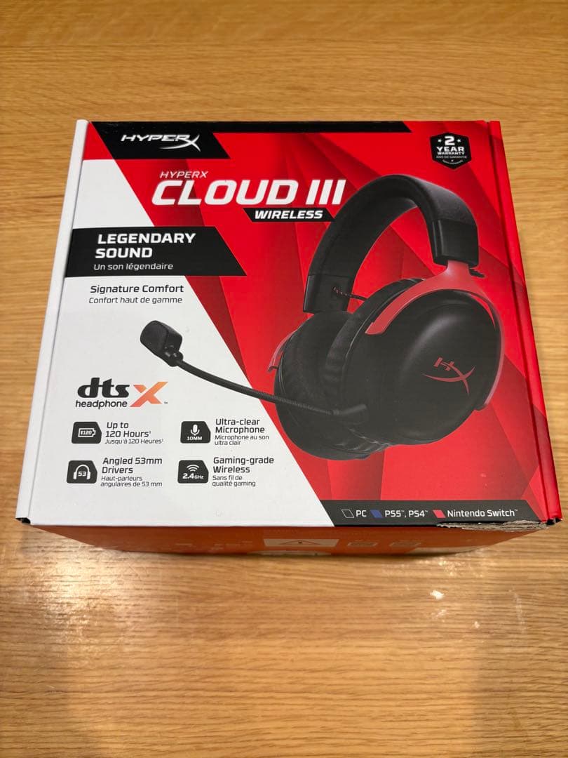 HyperX Cloud III Wireless ゲーミングヘッドセット