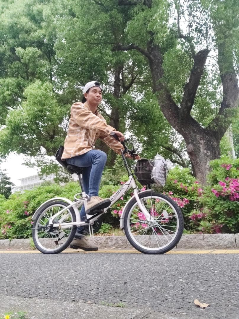 新品未開封JIEBEIER 自転車 折り畳み自転車 20インチ 7段変速 カゴ