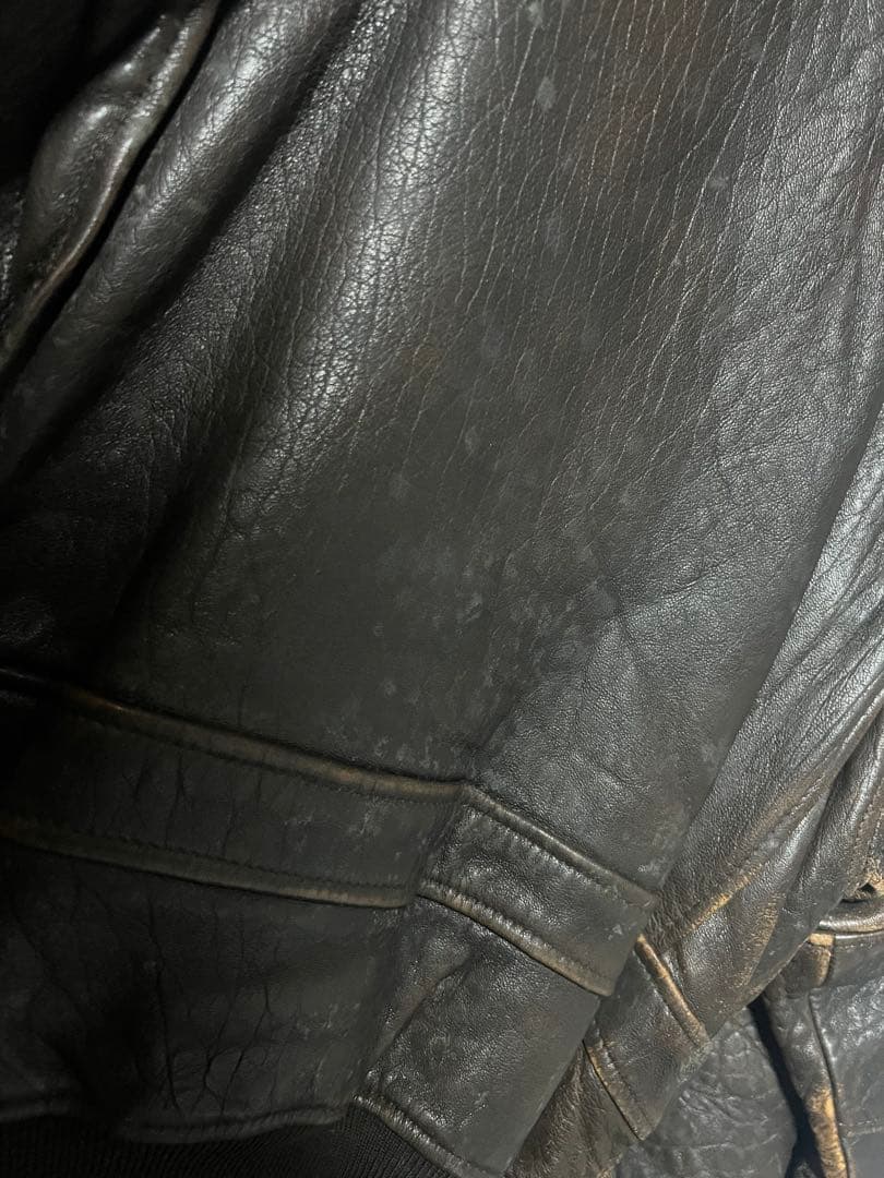 アヴィレックス A-2 フライトジャケット AVIREX シボ革 胸タグ 希少