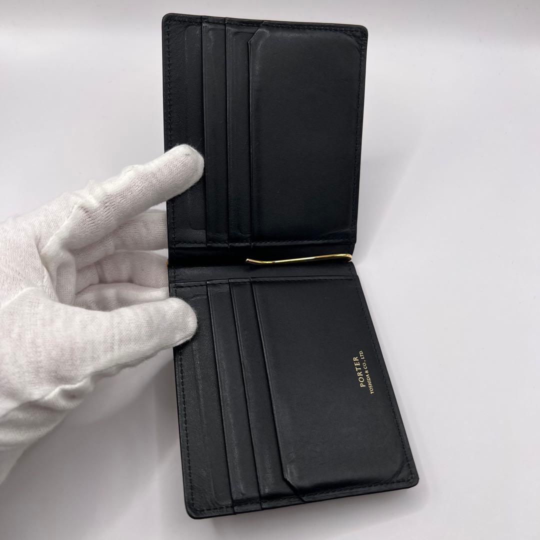 【希少品】 PORTER ビルブライドル　コードバン　マネークリップ　二つ折り