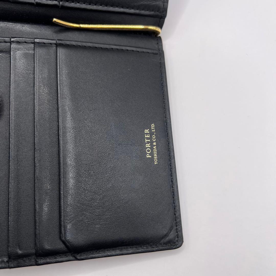 【希少品】 PORTER ビルブライドル　コードバン　マネークリップ　二つ折り