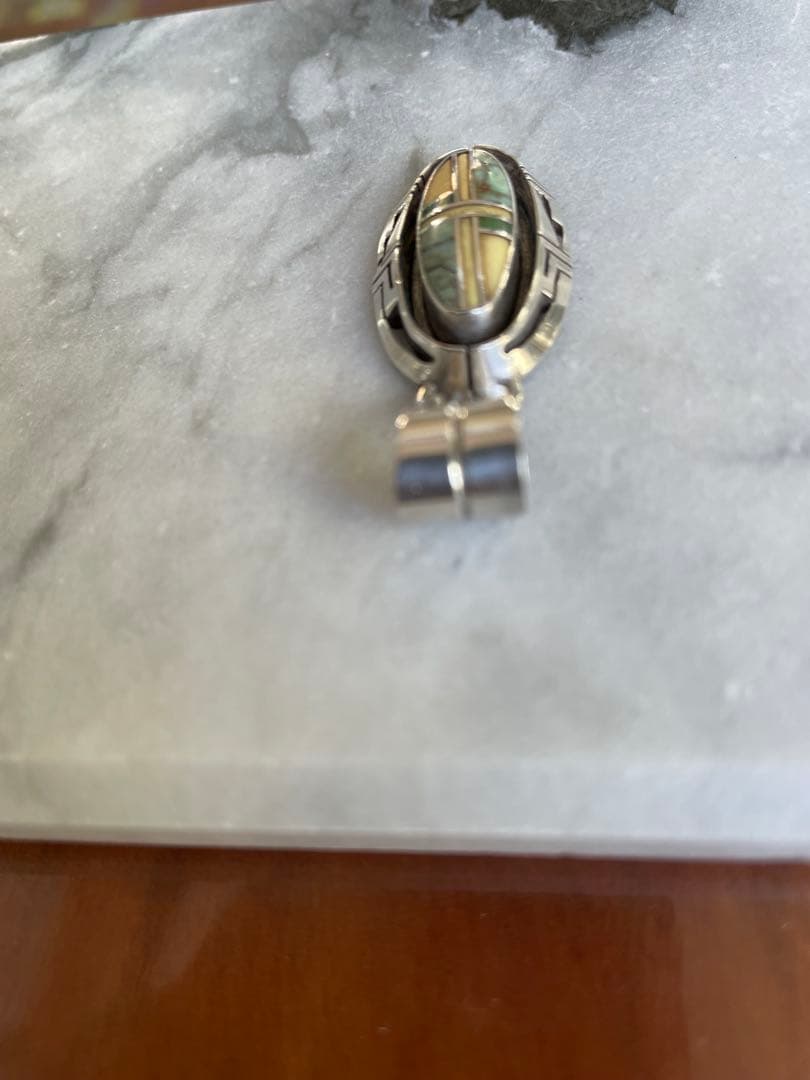 【美品　希少】ジェリーネルソン／ナバホ族 マルチストーン インディアンジュエリー