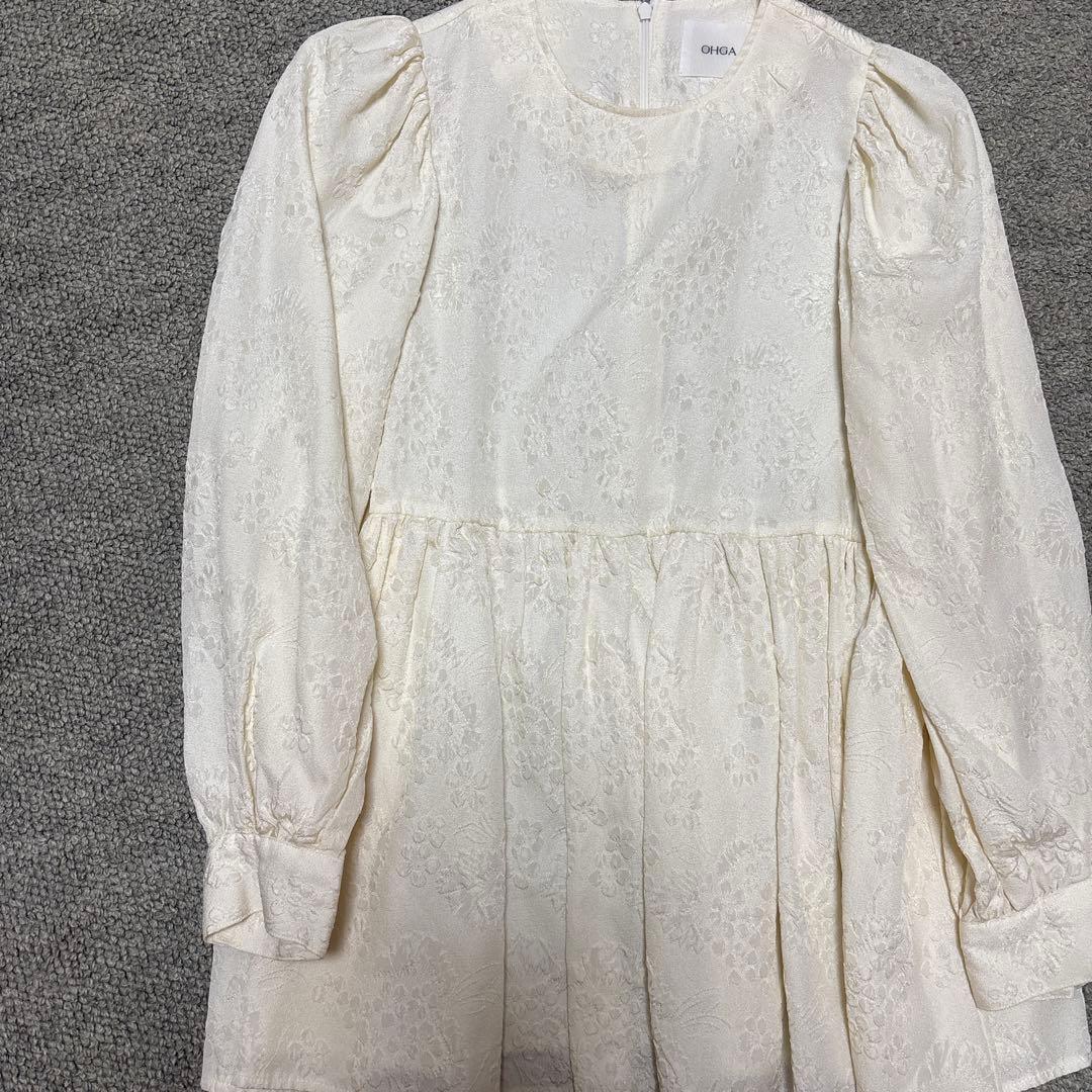 OHGA ブラウス　フルーツジャガード