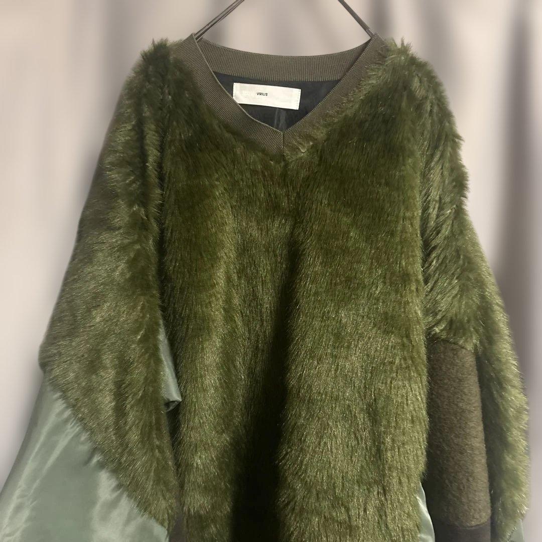貴重 TOGA VIRILIS Fake fur jersey pullover