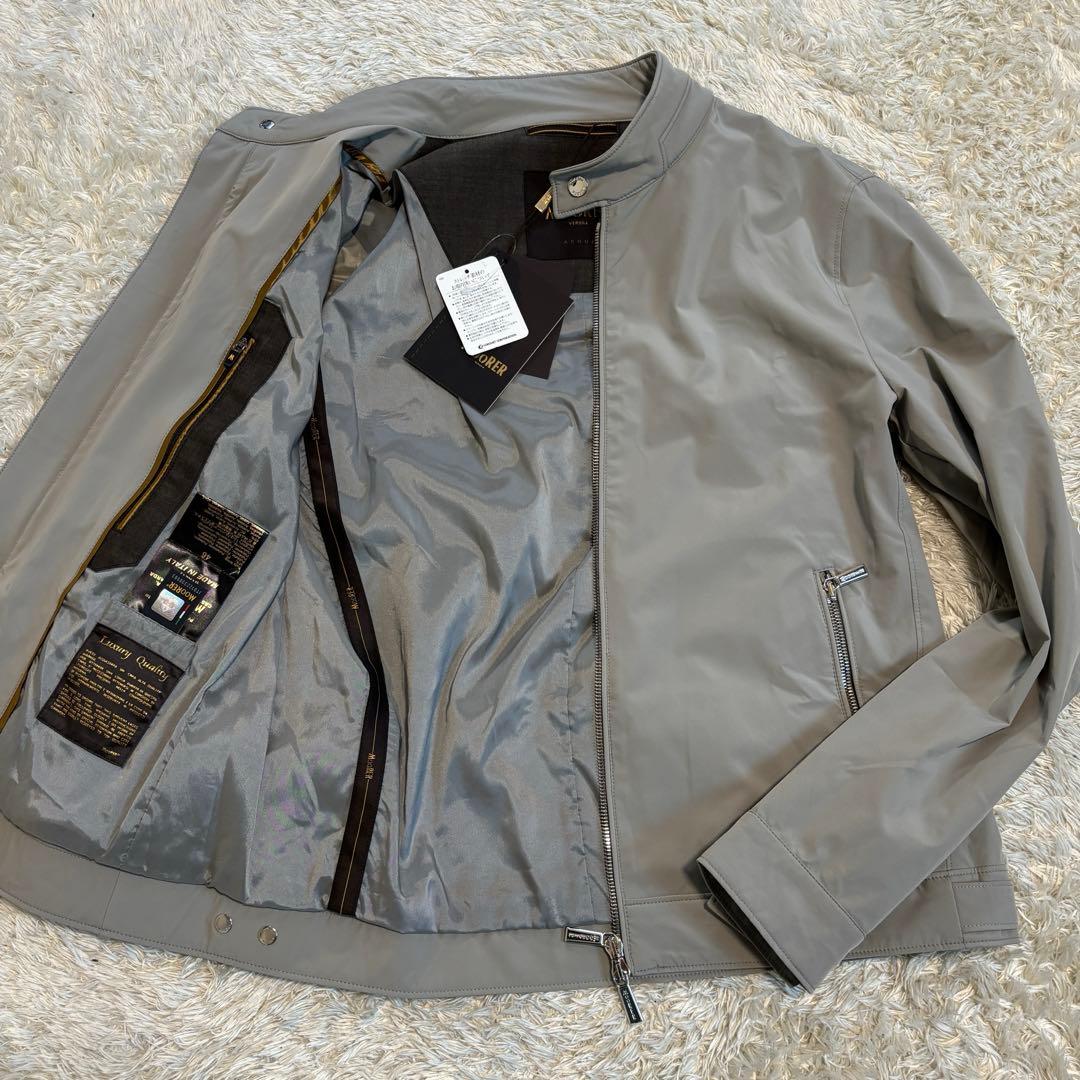 新品未使用✨ MOORER VANGI-KN アクア ブルゾンジャケット 46