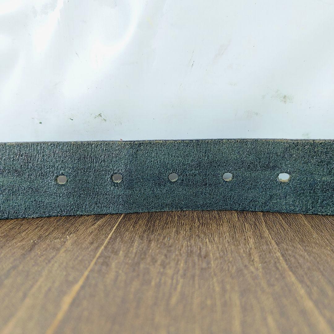 【英国製ヴィンテージ】Paul Smith　高級ドレスベルト　艶黒厚本革　正規品