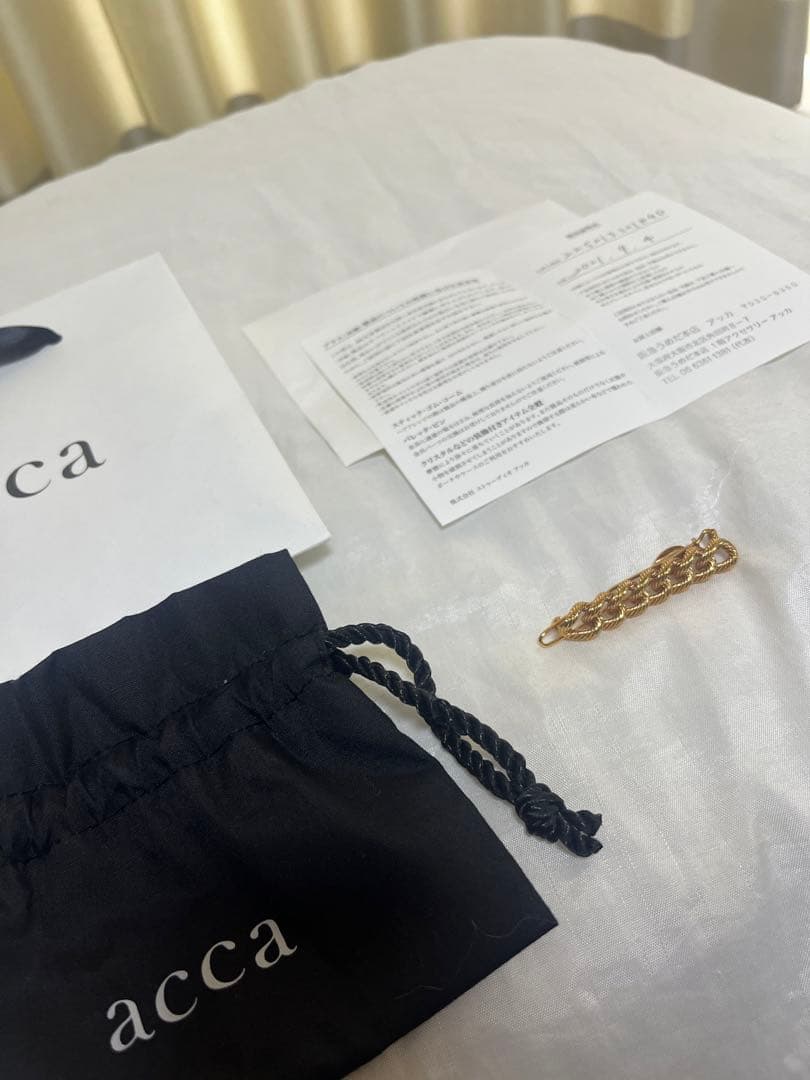 acca ヘアピン　ピンクゴールド