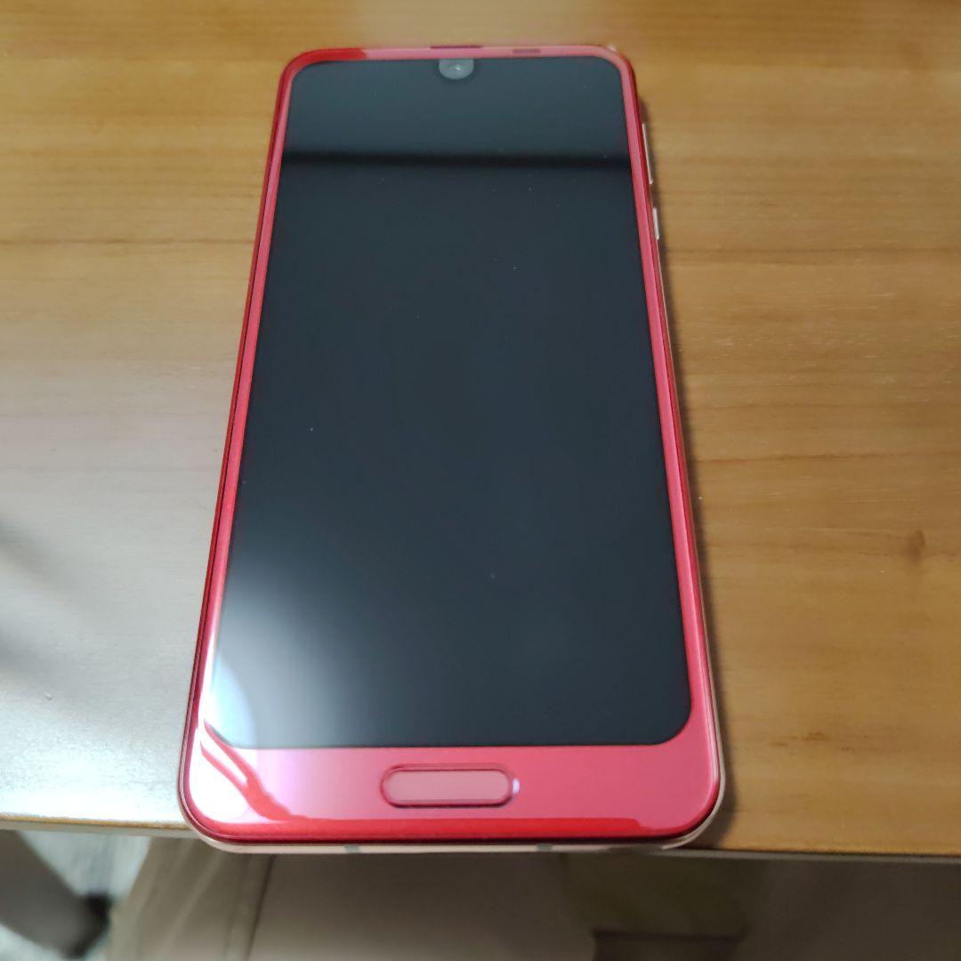 傷、汚れなし超美品！　付属品欠品も一切無し！ AQUOS R2 ローズレッド