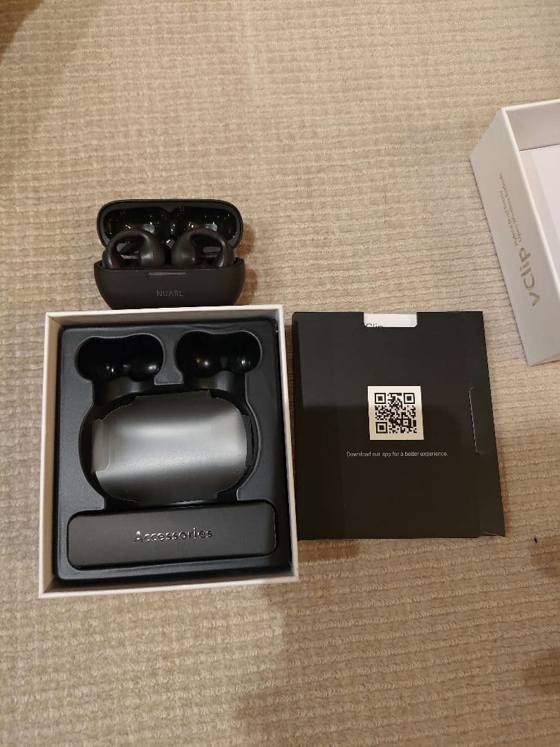 NUARL νclip ワイヤレスイヤホン デュアルドライバー イヤーカフ