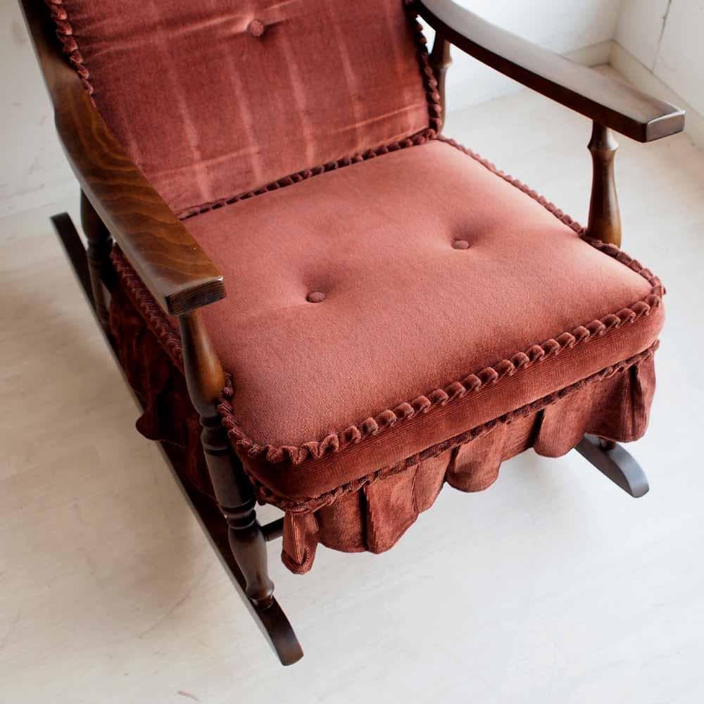 70's ビンテージ 柏木工 ロッキングチェア クッション ZR24212