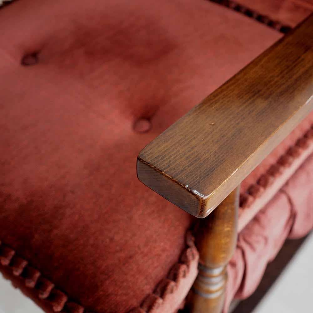 70's ビンテージ 柏木工 ロッキングチェア クッション ZR24212