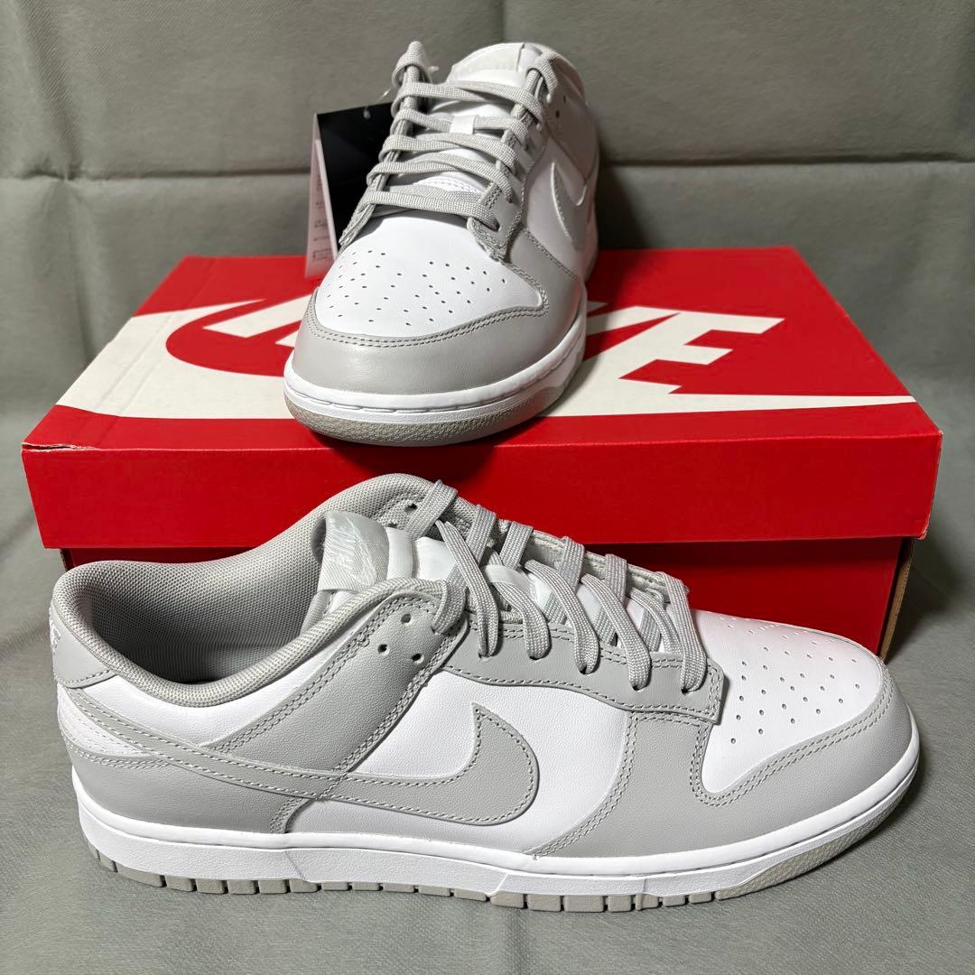 【1週間限定価格】ナイキ　ダンク　ロー　グレー　ホワイト　白　グレーフォグ