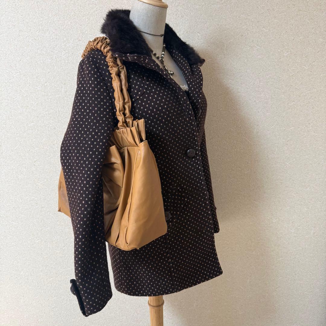 ॰˳ཻ̊✩ギャル 姫ギャル 平成ギャル コート 森ガール 水玉 ドット コート