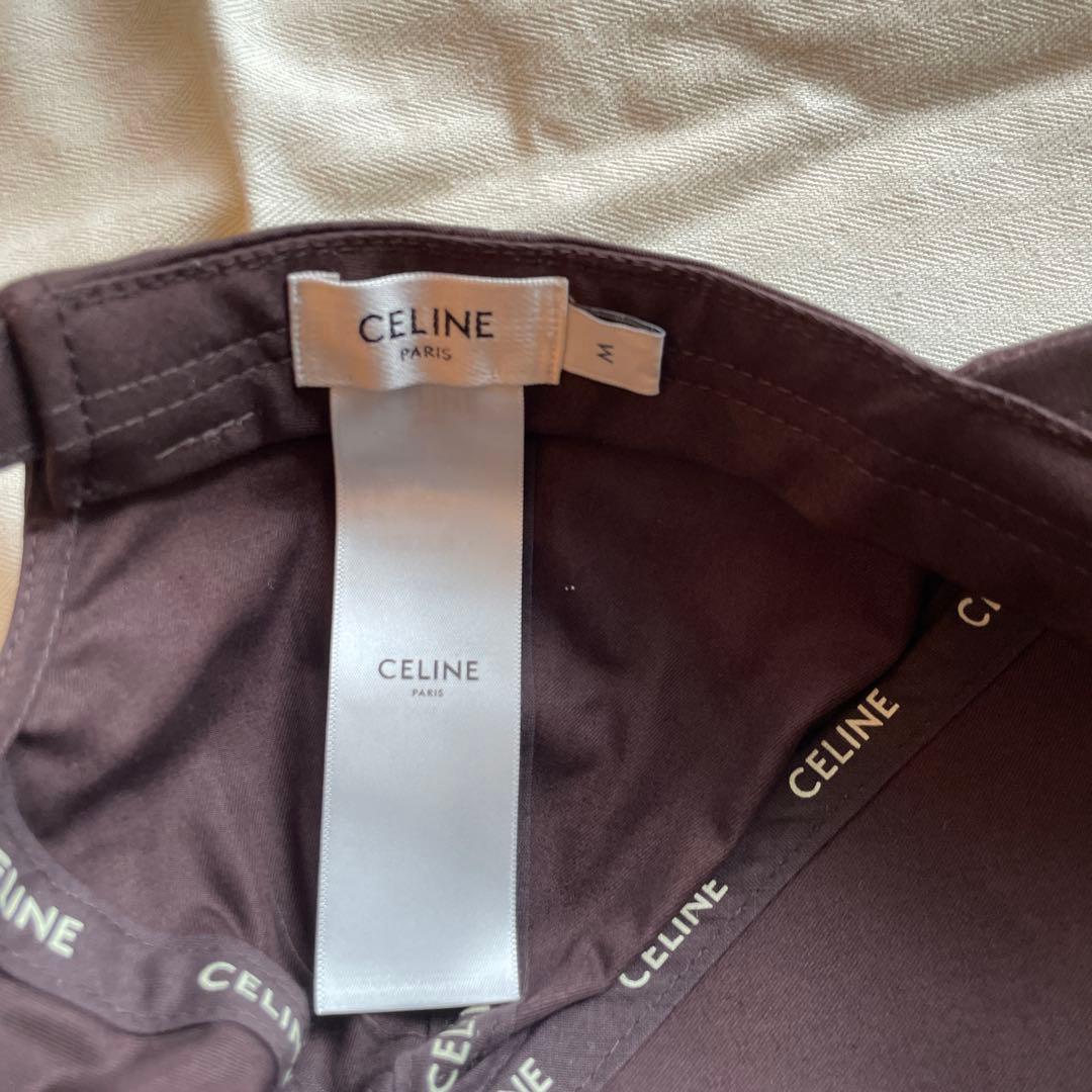 セリーヌ　ブラウン　キャップ　トリオンフ　マロングラッセ　美品　希少　値下げ