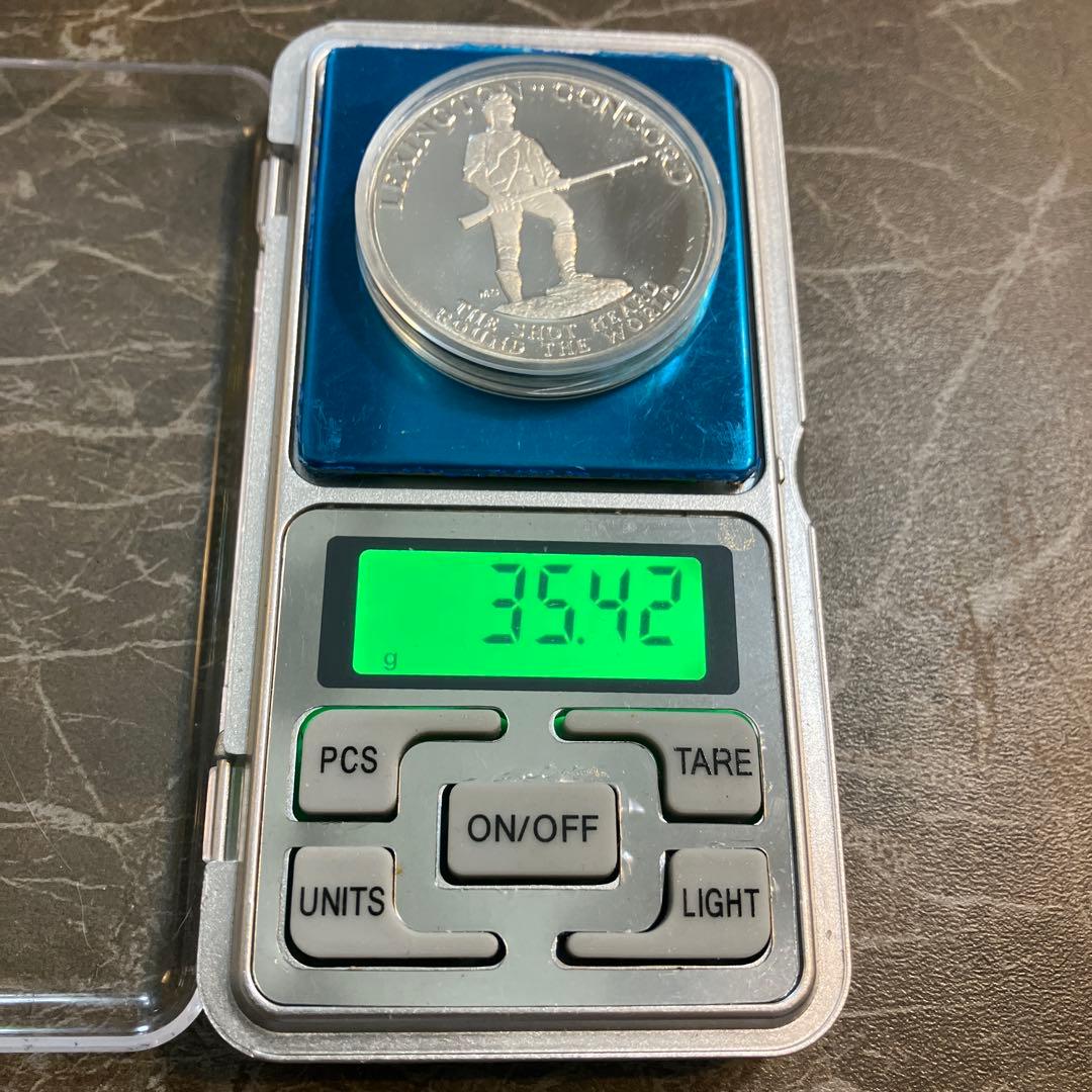 レキシントン　コンコード　200周年記念　メダル　slv925 銀　1975