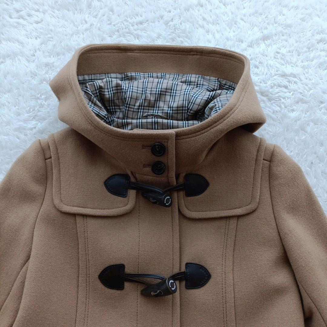 【美品】バーバリーブルーレーベル　ダッフルコート　Aライン　ノバチェック　M
