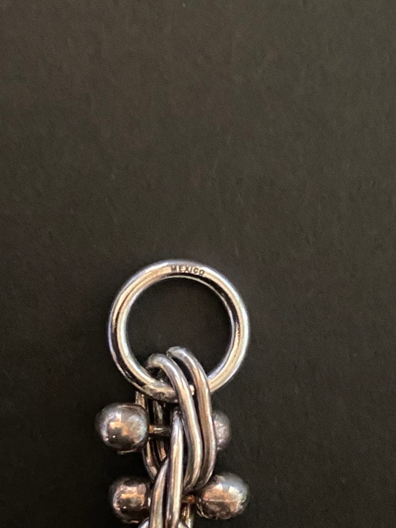 ヴィンテージ DNA チェーンリンク シルバー ネックレス