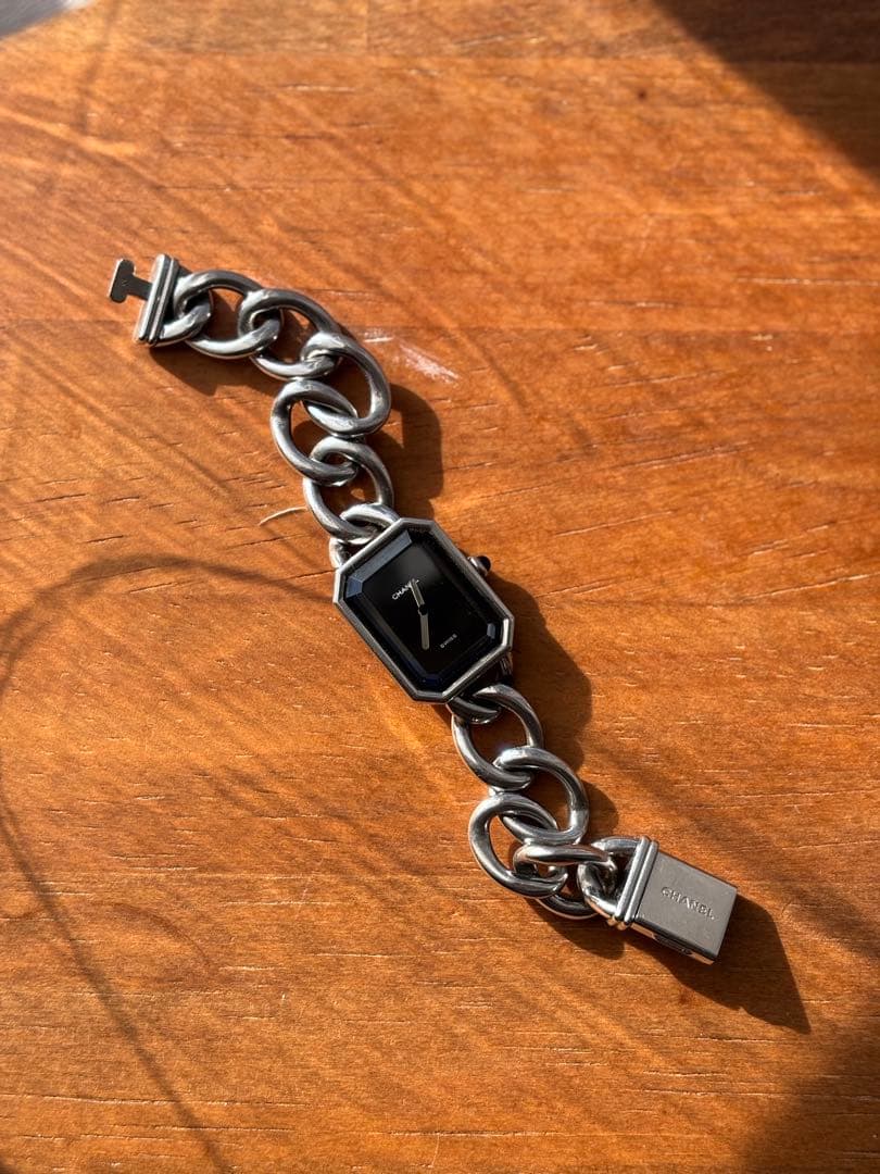 CHANEL プルミエール 腕時計 Mサイズ ブラック シルバー