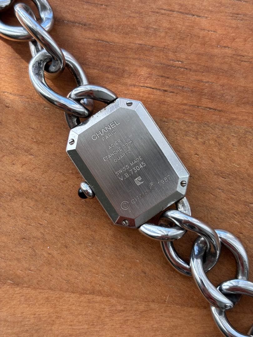 CHANEL プルミエール 腕時計 Mサイズ ブラック シルバー