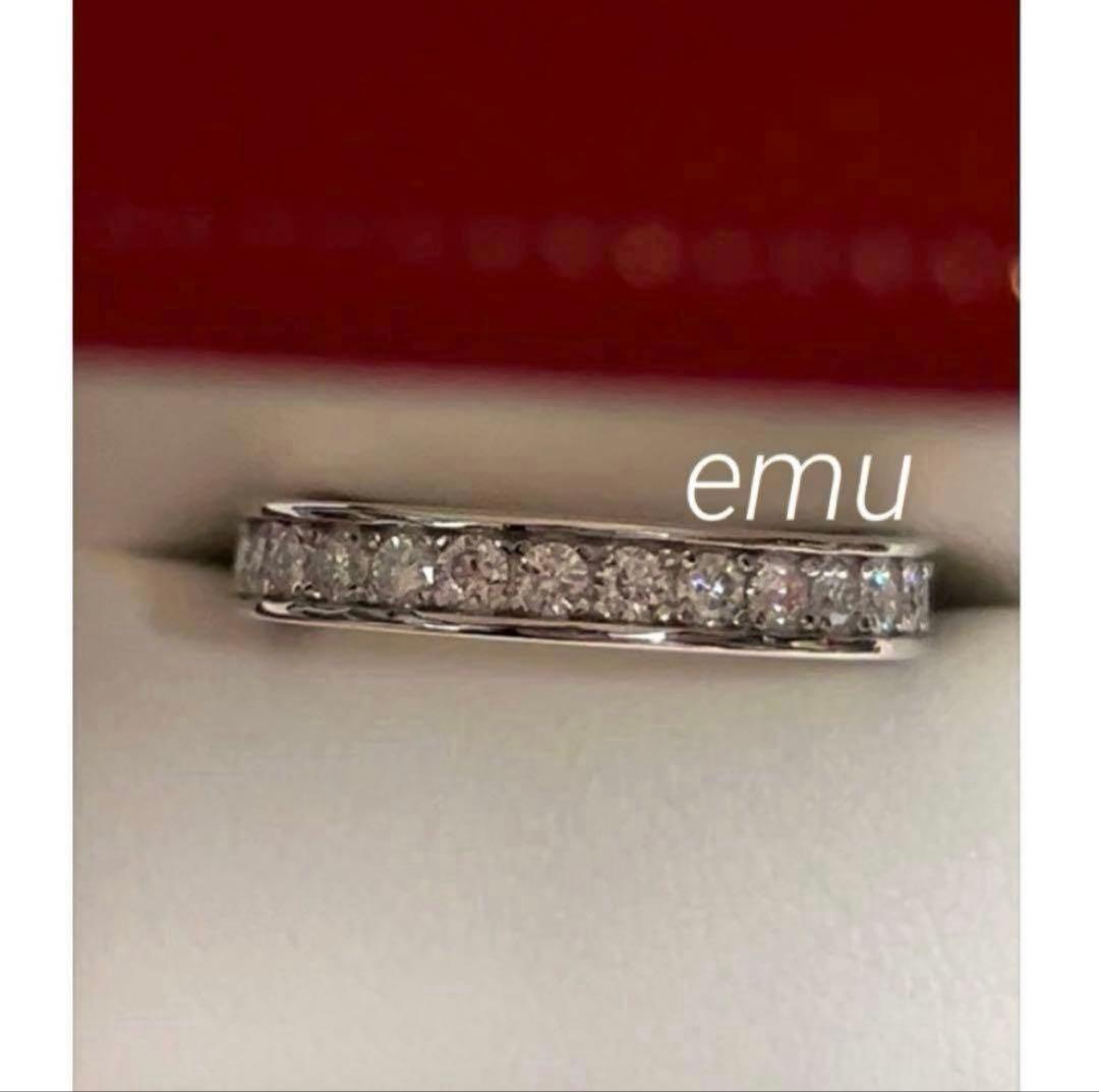 みかん様 / 最高級モアサナイト / フルエタニティリング / レール留め