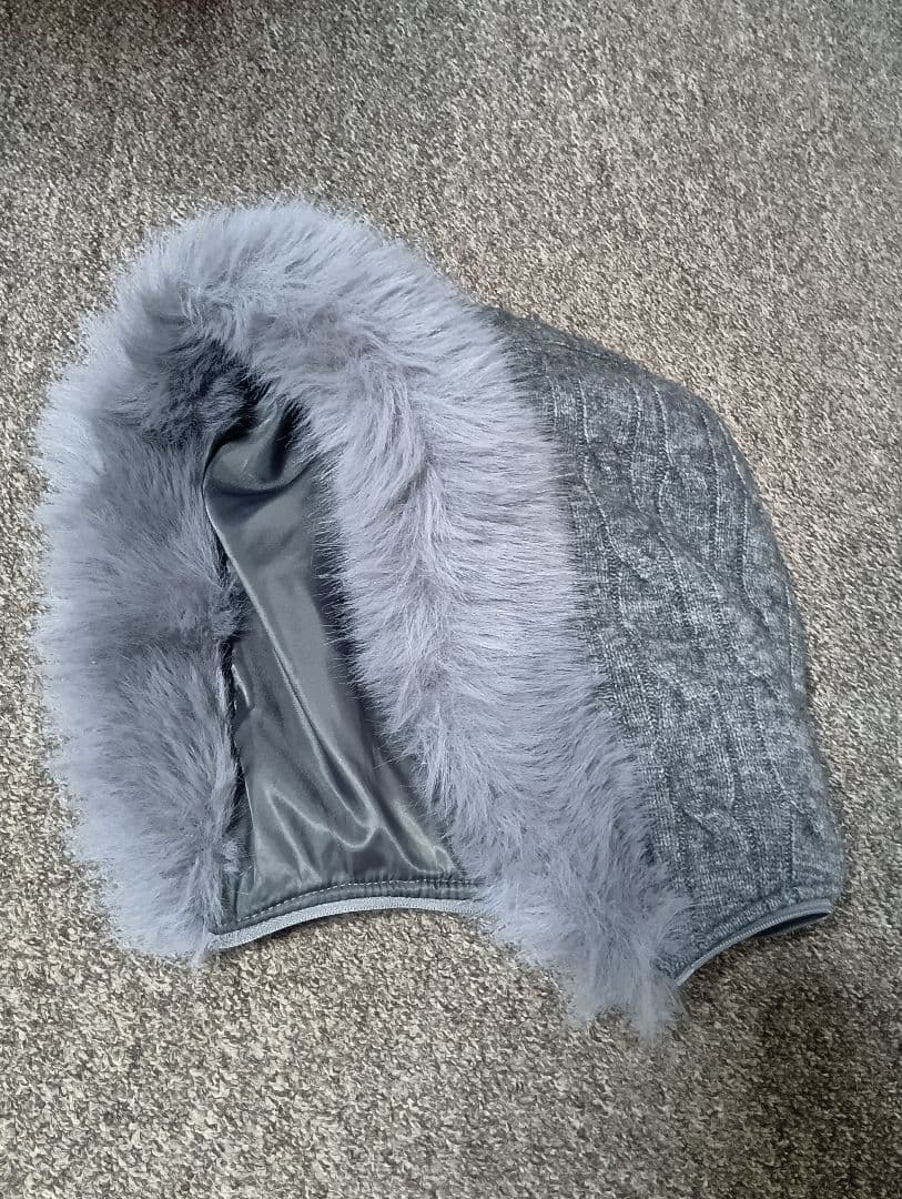 ジャケット・アウター MISTREASS Cable Knit Padded Jacket gray