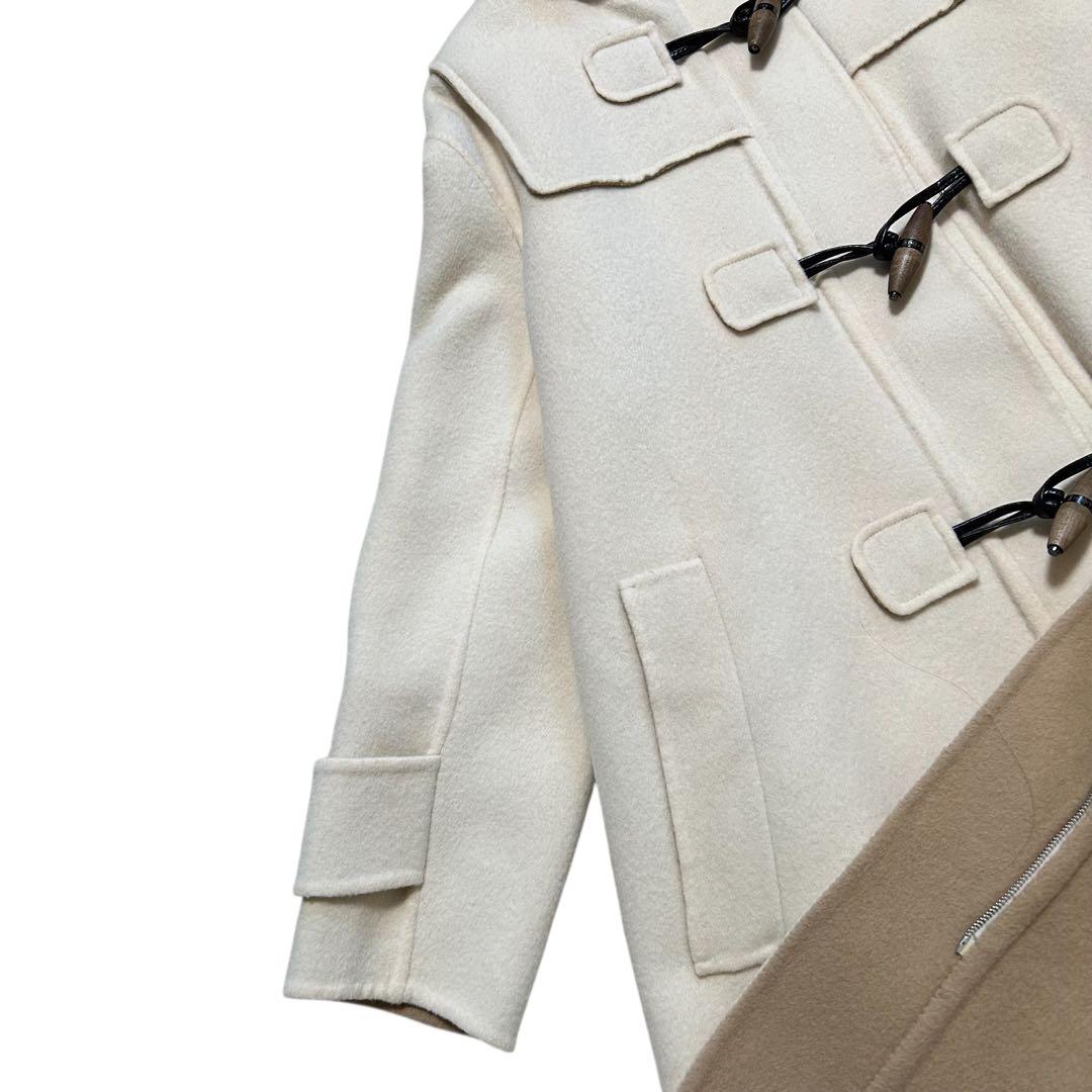 ADORE ダッフルコート カシミヤ混 アイボリー ベージュ 38