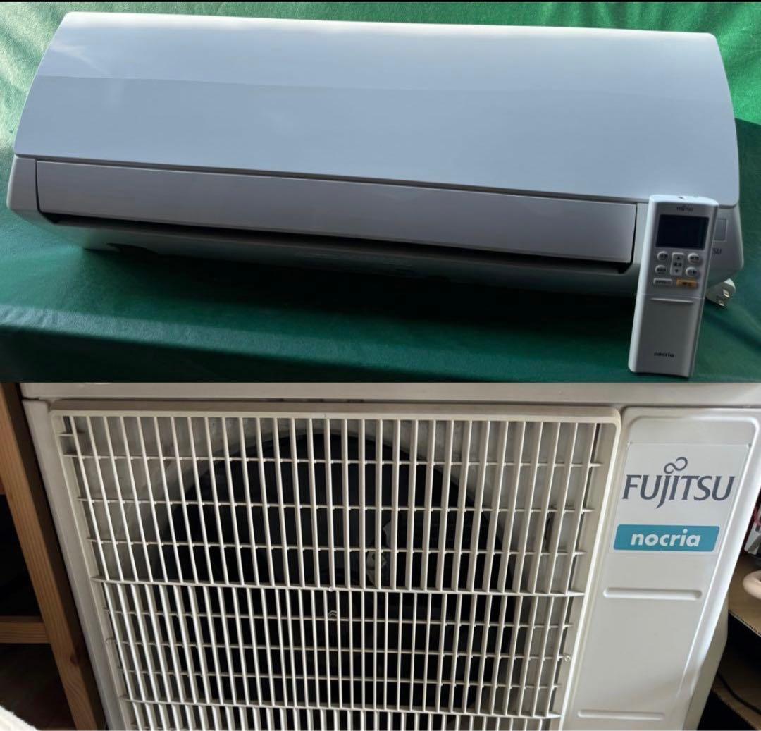 室外機も込 6畳用 富士通 エアコン クーラー 2019年製 2.2kw 22