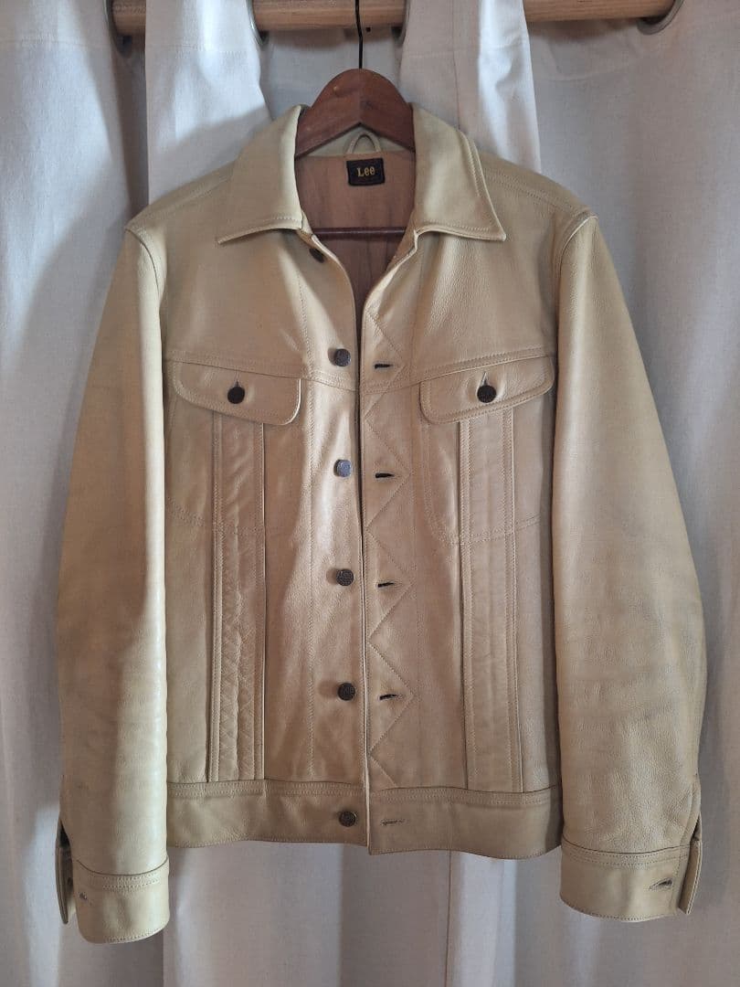 オ*ー様 Lee LeatherJKT ベージュ