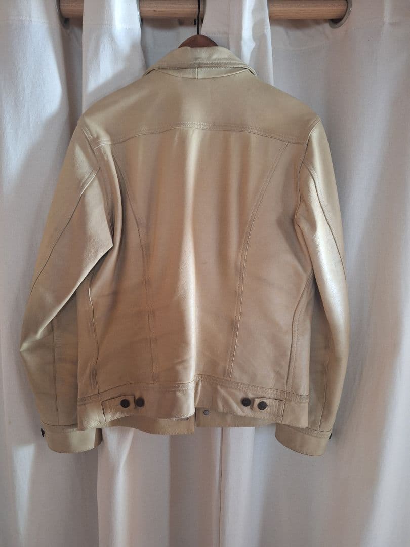 オ*ー様 Lee LeatherJKT ベージュ